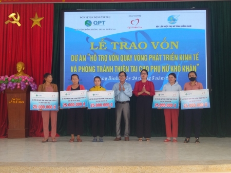 Hội LHPN tỉnh giải ngân 850 triệu đồng cho phụ nữ Thăng Bình
