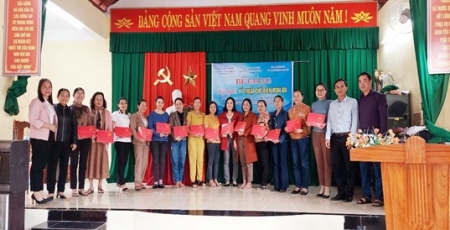 Bế giảng lớp nghề Kỹ thuật chế biến món ăn tại xã Bình Định Bắc